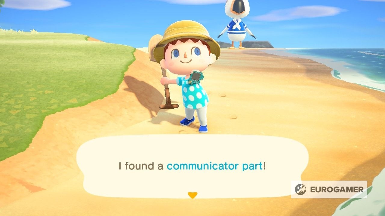 Animal Crossing Gulliver How to find five communicator parts and their